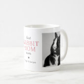 Mug Meilleur lapin Maman Jamais Photo Collage avec tex (Devant droit)