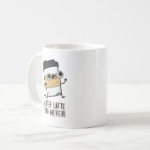 Mug Meilleur Latte Que Jamais Drôle Pun De Café (Devant gauche)