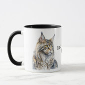 Mug Meilleur Maine Coon Chat Maman Jamais Muet (Gauche)
