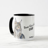 Mug Meilleur Maine Coon Chat Maman Jamais Muet (Devant gauche)