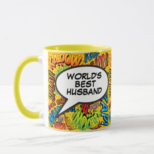 Mug Meilleur Mari Cool moderne Comic Book (Gauche)