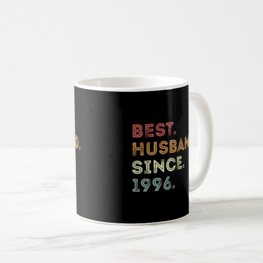 Mug Meilleur Mari Depuis 1996 24Ème Annivers Mariage (Devant droit)