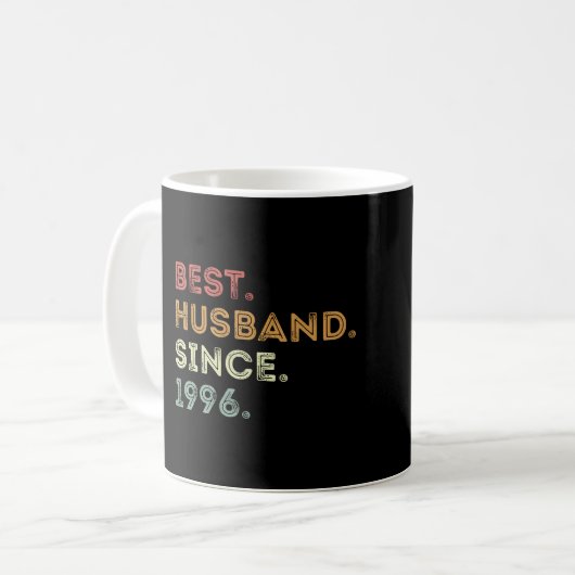 Mug Meilleur Mari Depuis 1996 24Ème Annivers Mariage (Devant gauche)