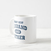 Mug Meilleur Mari et Père Apron du monde (Devant gauche)