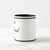 Mug Meilleur Mari Jamais Noir script Musique blanche (Centre)