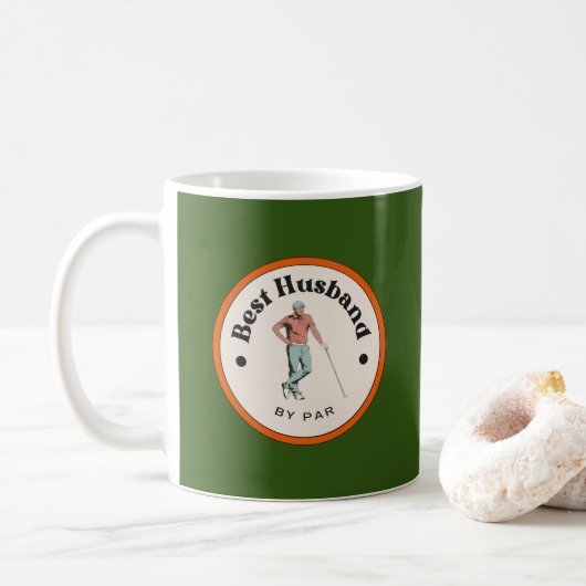 Mug - Meilleur Mari par Par - Golfer (Avec donut)