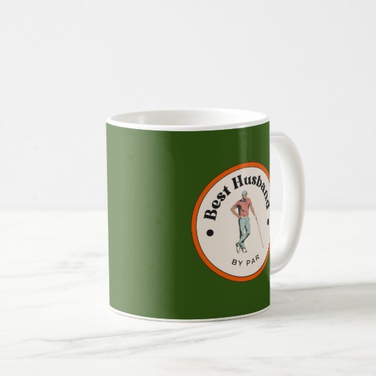 Mug - Meilleur Mari par Par - Golfer (Devant droit)