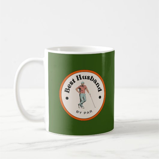 Mug - Meilleur Mari par Par - Golfer (Gauche)