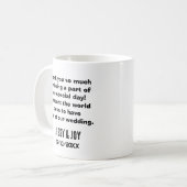 Mug Meilleur mariage Officier Jamais Drôle Nouveau Cad (Devant gauche)