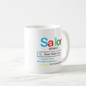 Mug Meilleur marin jamais Search moteur de recherche R (Devant droit)