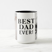 Mug Meilleur mauvais père de jour 2 Collage photo (Centre)