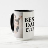 Mug Meilleur mauvais père de jour 2 Collage photo (Devant gauche)
