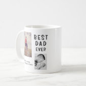 Mug Meilleur mauvais père de jour 2 Collage photo (Devant gauche)
