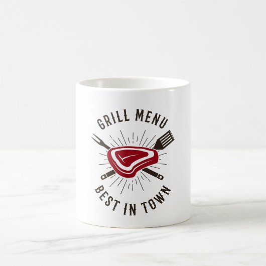 Mug Meilleur Menu Grill de la Ville