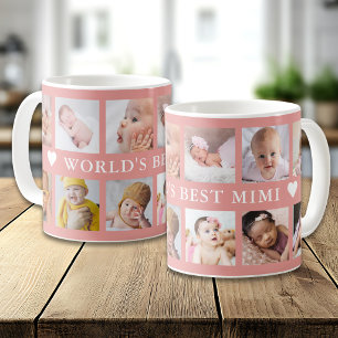 Mug Meilleur Mimi du monde moderne Collage de 12 photo