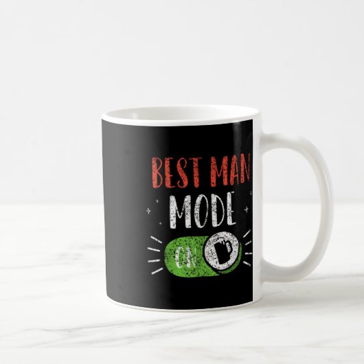 Mug Meilleur Mode Homme Sur L'équipe De Marié Fête Ent (Droite)