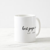 Mug Meilleur Modèle de Papa Jamais meilleur manuscrit  (Devant droit)
