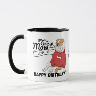 Mug MEILLEUR MOM ANGLAIS BULLDOG Personnalisé