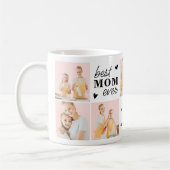 Mug Meilleur MOM jamais personnalisé Monogramme 7 Phot (Gauche)