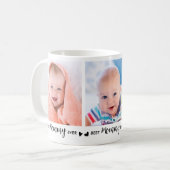 Mug Meilleur MOMMY Ever Custom 2 Photo Mille Fête des (Devant gauche)