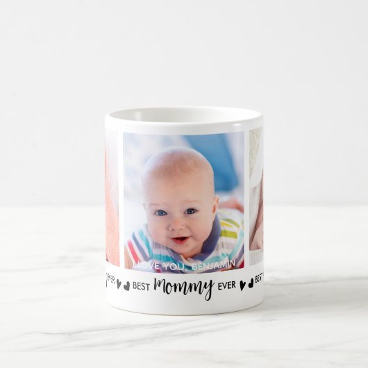 Mug Meilleur MOMMY Ever Custom 2 Photo Mille Fête des (Centre)