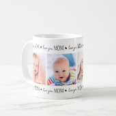 Mug Meilleur MOMMY Ever Custom 2 Photo Mille Fête des (Devant gauche)