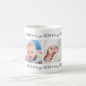 Mug Meilleur MOMMY Ever Custom 2 Photo Mille Fête des (Centre)
