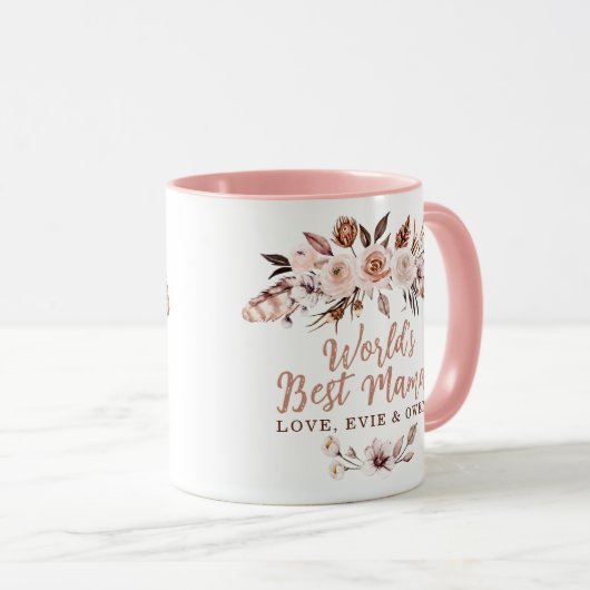 Mug Meilleur Monde Mama Boho (Devant droit)