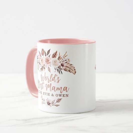 Mug Meilleur Monde Mama Boho (Devant gauche)