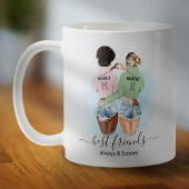 Mug Meilleur Monogramme BFF Amis