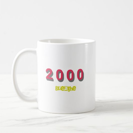 Mug Meilleur morceau de 2000 par année (Gauche)
