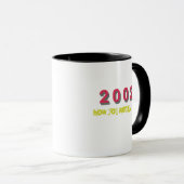 Mug Meilleur morceau de 2002 par année (Devant droit)
