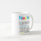 Mug Meilleur moteur de recherche Nephew Ever Message d (Devant droit)