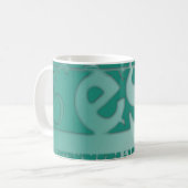 Mug Meilleur Musique de typographie originale (Devant gauche)