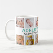 Mug Meilleur Nana Grandkids 12 photo Collage (Gauche)