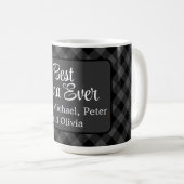 Mug Meilleur Nana jamais Noël classique gris Plaid Hol (Devant droit)