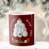 Mug Meilleur Noël par Par Golf Ball Tree Année initial