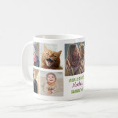 Mug Meilleur nom de mère au monde | Collage de photos  (Devant gauche)