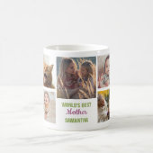 Mug Meilleur nom de mère au monde | Collage de photos  (Centre)