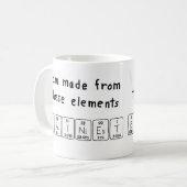 Mug Meilleur nom de table périodique (Devant gauche)