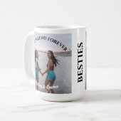 Mug Meilleur nom et photo personnalisée pour les amis (Devant gauche)