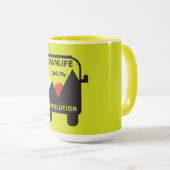 Mug Meilleur nomade de la vie en van (Devant droit)