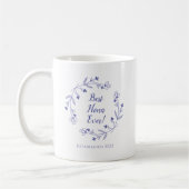 Mug Meilleur Nona jamais florale année de couronne Pér (Gauche)