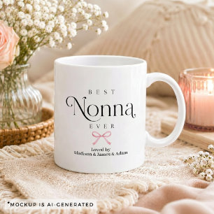 Mug Meilleur Nonna de tous les temps, cadeau des petit