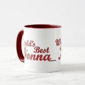 Mug Meilleur Nonna du monde (Devant gauche)