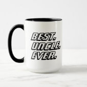 Mug Meilleur Oncle du Monde Course Moderne (Gauche)