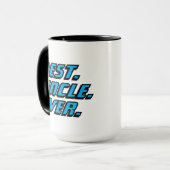 Mug Meilleur Oncle du Monde Course Moderne (Devant gauche)