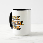 Mug Meilleur Oncle du Monde Course Moderne (Devant gauche)