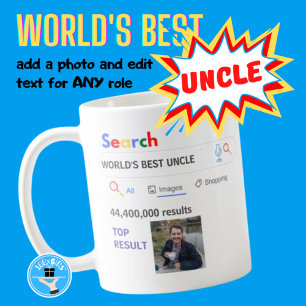 Mug MEILLEUR ONCLE DU MONDE - Résultats Drôle de reche
