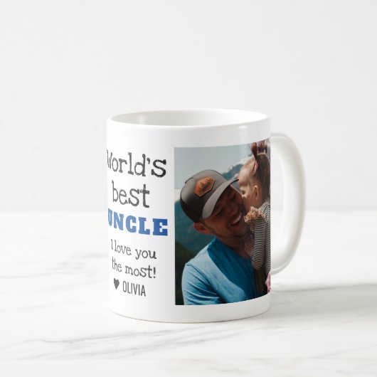 Mug Meilleur Oncle du monde vous aime le plus 2 photo  (Devant droit)
